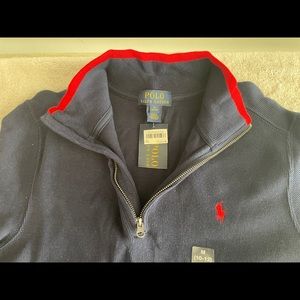 Polo boys sweater NWT blue (Medium 10/12)